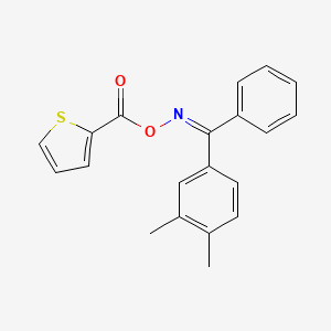 [(Z)-[(3,4-dimethylphenyl)-phenylmethylidene]amino] thiophene-2-carboxylate