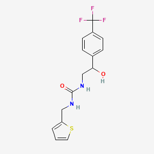1-(2-Hydroxy-2-(4-(trifluoromethyl)phenyl)ethyl)-3-(thiophen-2-ylmethyl)urea