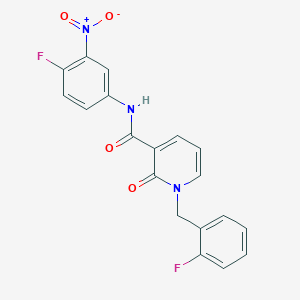 molecular formula C19H13F2N3O4 B2385493 N-(4-氟-3-硝基苯基)-1-(2-氟苄基)-2-氧代-1,2-二氢吡啶-3-甲酰胺 CAS No. 941910-21-0