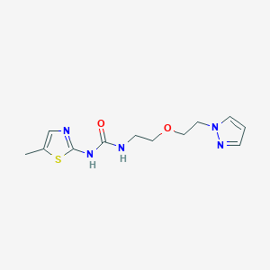 1-(5-Methyl-1,3-thiazol-2-yl)-3-[2-(2-pyrazol-1-ylethoxy)ethyl]urea