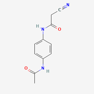 molecular formula C11H11N3O2 B2385514 N-[4-(acetylamino)phenyl]-2-cyanoacetamide CAS No. 745797-97-1