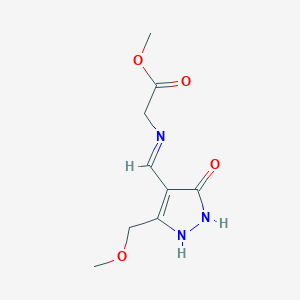 methyl 2-({[3-(methoxymethyl)-5-oxo-1,5-dihydro-4H-pyrazol-4-yliden]methyl}amino)acetate