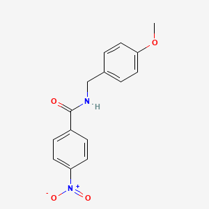 molecular formula C15H14N2O4 B2385525 N-(4-甲氧基苄基)-4-硝基苯甲酰胺 CAS No. 107680-88-6