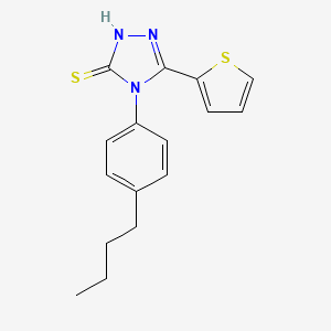 4-(4-butylphenyl)-5-(thiophen-2-yl)-4H-1,2,4-triazole-3-thiol