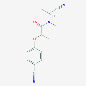 N-(1-cyanoethyl)-2-(4-cyanophenoxy)-N-methylpropanamide