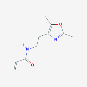 N-[2-(2,5-dimethyl-1,3-oxazol-4-yl)ethyl]prop-2-enamide