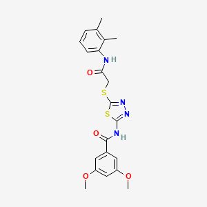 N-(5-((2-((2,3-dimethylphenyl)amino)-2-oxoethyl)thio)-1,3,4-thiadiazol-2-yl)-3,5-dimethoxybenzamide