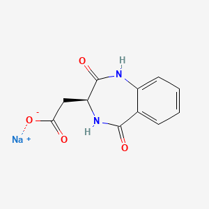 sodium 2-[(3S)-2,5-dioxo-2,3,4,5-tetrahydro-1H-1,4-benzodiazepin-3-yl]acetate