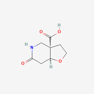 (3As,7aS)-6-oxo-2,3,4,5,7,7a-hexahydrofuro[3,2-c]pyridine-3a-carboxylic acid