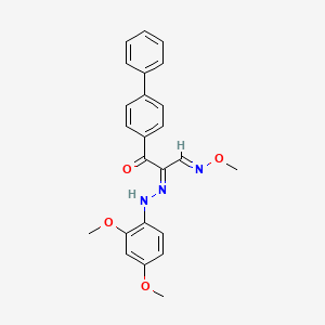 3-[1,1'-biphenyl]-4-yl-2-[2-(2,4-dimethoxyphenyl)hydrazono]-3-oxopropanal O-methyloxime