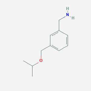 molecular formula C11H17NO B2385571 {3-[(Propan-2-yloxy)methyl]phenyl}methanamine CAS No. 1016717-61-5