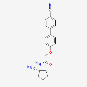 N-(1-cyanocyclopentyl)-2-[4-(4-cyanophenyl)phenoxy]acetamide