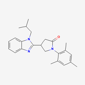 4-(1-isobutyl-1H-benzo[d]imidazol-2-yl)-1-mesitylpyrrolidin-2-one