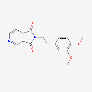 molecular formula C17H16N2O4 B2385631 2-(3,4-dimethoxyphenethyl)-1H-pyrrolo[3,4-c]pyridine-1,3(2H)-dione CAS No. 339098-55-4