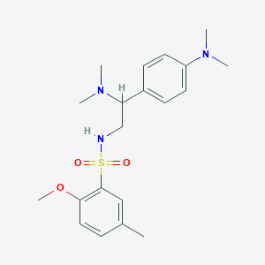 N-(2-(dimethylamino)-2-(4-(dimethylamino)phenyl)ethyl)-2-methoxy-5-methylbenzenesulfonamide