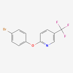 molecular formula C12H7BrF3NO B2385693 2-(4-Bromophenoxy)-5-(trifluoromethyl)pyridine CAS No. 137736-63-1