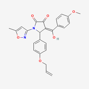 5-(4-(allyloxy)phenyl)-3-hydroxy-4-(4-methoxybenzoyl)-1-(5-methylisoxazol-3-yl)-1H-pyrrol-2(5H)-one