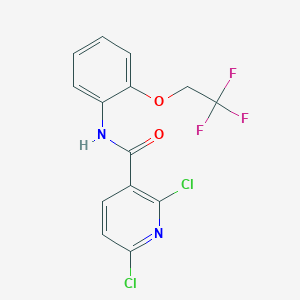 2,6-dichloro-N-[2-(2,2,2-trifluoroethoxy)phenyl]pyridine-3-carboxamide