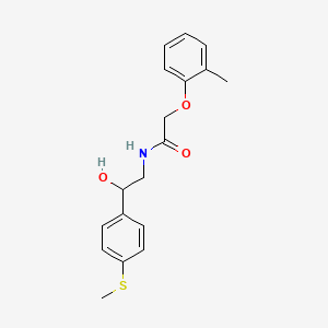 N-(2-hydroxy-2-(4-(methylthio)phenyl)ethyl)-2-(o-tolyloxy)acetamide