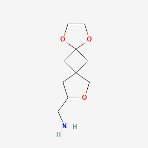 molecular formula C10H17NO3 B2385721 3,8,11-Trioxadispiro[4.1.47.15]dodecan-2-ylmethanamine CAS No. 2384172-16-9