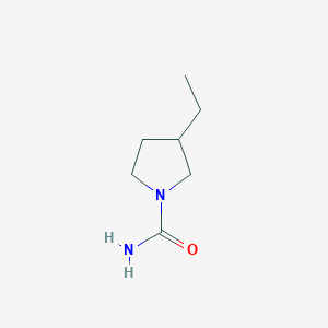 molecular formula C7H14N2O B2385724 3-Ethylpyrrolidine-1-carboxamide CAS No. 1564866-30-3