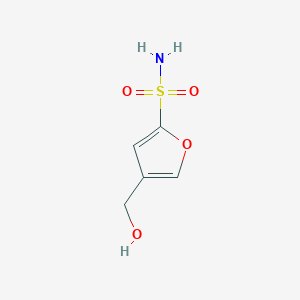 molecular formula C5H7NO4S B2385730 4-(Hydroxymethyl)furan-2-sulfonamide CAS No. 1909319-88-5