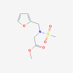 methyl 2-(N-(furan-2-ylmethyl)methylsulfonamido)acetate