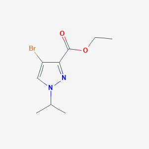 molecular formula C9H13BrN2O2 B2385768 ethyl 4-bromo-1-isopropyl-1H-pyrazole-3-carboxylate CAS No. 1856079-05-4