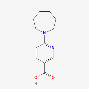 molecular formula C12H16N2O2 B2385769 6-(Azepan-1-yl)pyridine-3-carboxylic acid CAS No. 530130-06-4