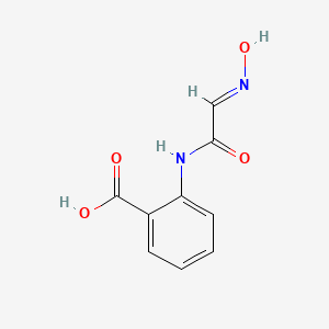 molecular formula C9H8N2O4 B2385772 (E)-2-(2-(hydroxyimino)acetamido)benzoic acid CAS No. 6579-46-0