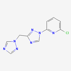 2-chloro-6-[3-(1H-1,2,4-triazol-1-ylmethyl)-1H-1,2,4-triazol-1-yl]pyridine