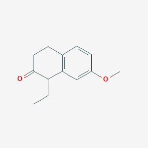 molecular formula C13H16O2 B2385789 1-Ethyl-7-methoxy-2-tetralone CAS No. 3238-50-4