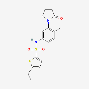 5-ethyl-N-(4-methyl-3-(2-oxopyrrolidin-1-yl)phenyl)thiophene-2-sulfonamide