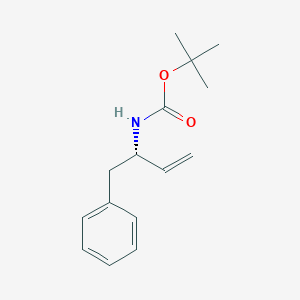 molecular formula C15H21NO2 B023858 (S)-tert-Butyl 1-phenylbut-3-en-2-ylcarbamate CAS No. 107202-43-7
