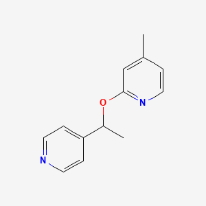 molecular formula C13H14N2O B2385801 4-Methyl-2-[1-(pyridin-4-yl)ethoxy]pyridine CAS No. 2197491-81-7
