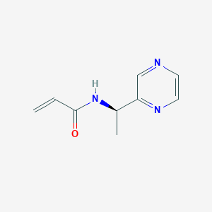 B2385816 N-[(1R)-1-(pyrazin-2-yl)ethyl]prop-2-enamide CAS No. 2093997-06-7