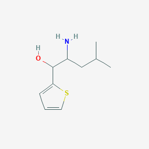 molecular formula C10H17NOS B2385826 2-Amino-4-methyl-1-(thiophen-2-yl)pentan-1-ol CAS No. 1181447-86-8