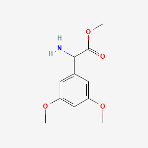 molecular formula C11H15NO4 B2385838 Methyl 2-amino-2-(3,5-dimethoxyphenyl)acetate CAS No. 532986-43-9