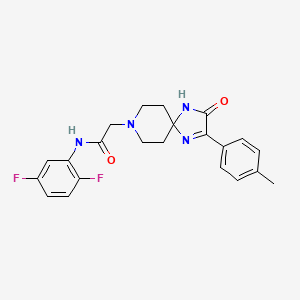 N-(2,5-difluorophenyl)-2-[2-(4-methylphenyl)-3-oxo-1,4,8-triazaspiro[4.5]dec-1-en-8-yl]acetamide