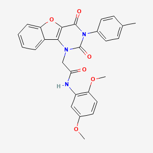 N-(2,5-dimethoxyphenyl)-2-(2,4-dioxo-3-(p-tolyl)-3,4-dihydrobenzofuro[3,2-d]pyrimidin-1(2H)-yl)acetamide