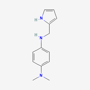 1-N,1-N-dimethyl-4-N-(1H-pyrrol-2-ylmethyl)benzene-1,4-diamine