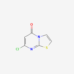 molecular formula C6H3ClN2OS B2385860 7-Chloro-5H-thiazolo[3,2-A]pyrimidin-5-one CAS No. 66155-69-9