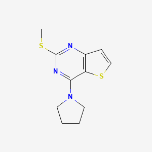 2-(Methylsulfanyl)-4-(1-pyrrolidinyl)thieno[3,2-d]pyrimidine