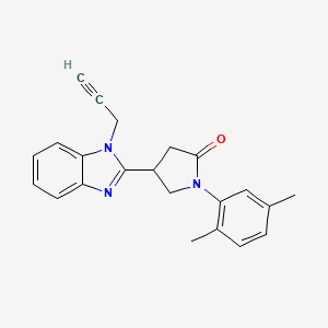 1-(2,5-dimethylphenyl)-4-(1-(prop-2-yn-1-yl)-1H-benzo[d]imidazol-2-yl)pyrrolidin-2-one