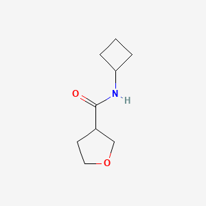 molecular formula C9H15NO2 B2385903 N-cyclobutyloxolane-3-carboxamide CAS No. 1864686-14-5