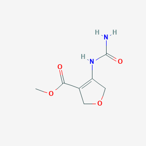 molecular formula C7H10N2O4 B2385908 Methyl 4-(carbamoylamino)-2,5-dihydrofuran-3-carboxylate CAS No. 2187509-19-7