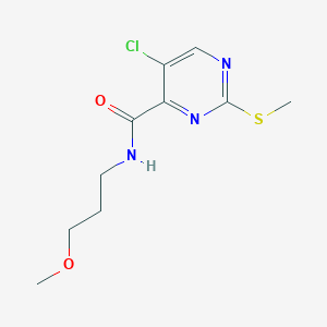 5-chloro-N-(3-methoxypropyl)-2-(methylsulfanyl)pyrimidine-4-carboxamide
