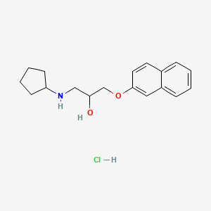 1-(Cyclopentylamino)-3-(naphthalen-2-yloxy)propan-2-ol hydrochloride