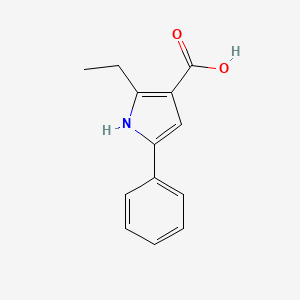 2-ethyl-5-phenyl-1H-pyrrole-3-carboxylic acid