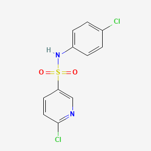 molecular formula C11H8Cl2N2O2S B2385932 6-Chlor-N-(4-Chlorphenyl)pyridin-3-sulfonamid CAS No. 622805-23-6